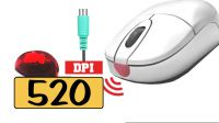 Rato PS2 520 DPI com scroll IR 3D