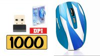 Ratón óptico inalámbrico USB 2.0 "Olas" 500/1000 dpi