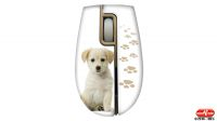 A 76 : Rato óptico mini USB 2.0 1000 dpi cabo retráctil (Cachorro)