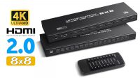 Comutador Matrix 8x8 4k@60Hz HDMI2.0B HDMI