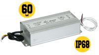 Transformador para lámparas LED 12V DC 60W IP 68
