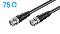 Cable Coaxial RG59 con Conectores BNC - 75 Ohms, Blindado, Ideal para CCTV