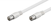 Cable coaxial de antena 75 Ohm M/H Blanco