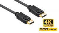 Cabo de monitor Displayport M/M 3m