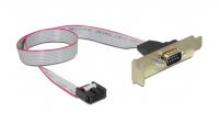 Cabo plano com suporte bracket low profile 09P 1x DSUB Macho 40cm