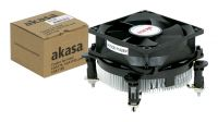 Cooler Akasa silencioso de aluminio PWM para Intel LGA 775/1156 TDP 73W