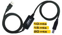 Cabo conexão USB 2.0 repetidor A Macho a B Macho