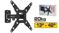 Suporte Monitor/LCD parede braço inclinável 13" a 42" 20Kg preto