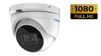 Câmara Dome CMOS 2MP 2.8-12mm motorizada 1080p F1.8 IP67 IR 40m.
