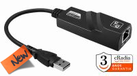 Adaptador cRadia USB 3.0 - RJ45 Giga preto