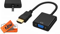 Cabo adaptador cRadia HDMI  M /VGA  F + Jack 3.5mm preto 0.15 m