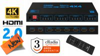 Comutador cRadia Matrix 4x4  4K@60Hz  HDMI2.0B   HDMI