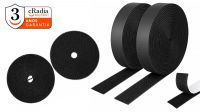 Rolo velcro cRadia 20 mm. preto 5 m.