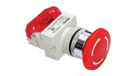 Botoneira seta com rotação 1NC D=40mm vermelho