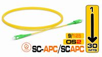 Cabo de fibra óptica SC-SC 9/125 micras LSZH OS2