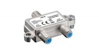 Splitter Satélite metal 1 coax F LNB in+2 Coax F Master/Slave out 950-2400MHz