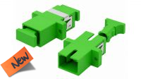 Adaptador SC - APC SM Simplex verde