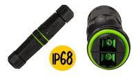 Conetor união exterior p/fibra optica duplex SC IP68