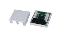 Caixa de superficie UTP DUAL+, Cat. 5E branca