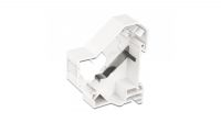 Adaptador plástico para Keystone RJ45 blindado p/estrutura metálica DIN 35mm