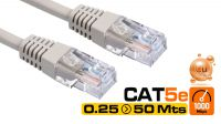 Cabos de rede UTP Cat. 5E Cinzentos