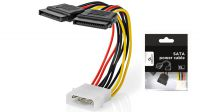Cable de alimentación Molex a Serial ATA 0.15m