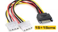 Cable divisor de alimentación SATA 0.15m