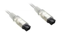 Cabo Firewire 1394b 09P/09P preto