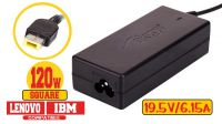Transformador 120W compatível Lenovo/IBM 19.5V/6.15A Square Yellow