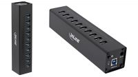 Hub USB de 10p. V3.0 48W máx. con alimentación Negro