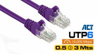 Cabo UTP CU Cat. 6 purpura
