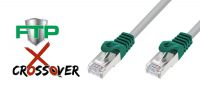Cabo rede crossover F/UTP Cat.5 CCA cinza 3m