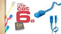 Cabo de rede Flat U/UTP Cat. 6A CU Azul