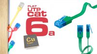 Cabo de rede Flat U/UTP Cat. 6A CU Verde