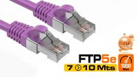 Cabo rede SF/UTP dupla blindagem Cat. 5E  CCA  AWG26/7  violeta