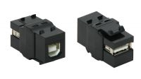 Adaptador USB A Hembra a USB B Hembra de panel