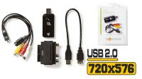 Adaptador de captura USB 2.0 Video e Audio externo