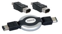 Kit de cabo/adaptador Firewire retráctil