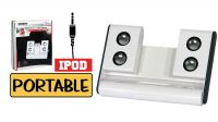Altavoces portátiles de alta calidad para IPOD 2 x 2W Blancos