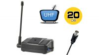 Amplificador de antena UHF portátil 20dB