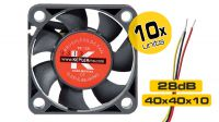 Pack 10 x Ventiladores 40x40x10mm