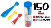 Kit Abraçadeiras  150 PCS 3 Cores