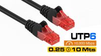 Cabo de rede UTP Cat.6 CCA preto