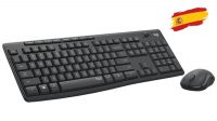 Logitech Teclado e rato Wireless silent Touch MK295 cinza Espanhol