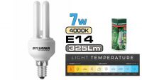 Lâmpada baixo consumo Fast Start E14 6Kh Sylvania