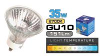 Foco de halógeno reflector 35W. GU10. 2Kh