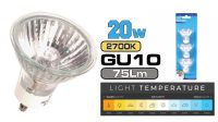 Foco de halógeno reflector 20W GU10 (3unid)