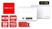 Ponto de acesso AX3000 Mesh 2.4GHz 574Mbps/5GHz 2402Mbps 802.11k Halo H80x(2pck)