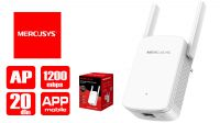 Repetidor/Amplificador Wireless Mercusys ME30 AC1200 Dual 2 antenas 1x RJ45