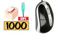 Rato óptico PS2 1000 Dpi negro